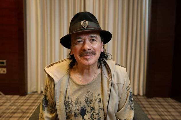 Mexican guitarist Carlos Santana poses during an interview with Agencia EFE during the presentation of his last album Africa Speaks , in London, Britain, 02 April 2019. Carlos Santana presents Africa Speaks in London !ACHTUNG: NUR REDAKTIONELLE NUTZUNG!  Copyright: xAngelesxRodenasx GRAF4209 20190402-636898213518799495
