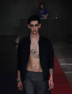 Models present creations by Mexican designer Galo Bertin during the Mexico s Fashion Week, in Mexico City, Mexico, on 4 April 2019. Mexico s Fashion Week !ACHTUNG: NUR REDAKTIONELLE NUTZUNG!  Copyright: xMarioxGuzmánx AME6516 20190405-636900342958278284