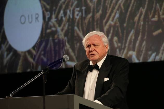 IMAGO ICONS: Sir David Attenborough . 04 04 2019. London, United Kingdom. Sir David Attenborough speaking at the Global Premiere of NetflixÕs ÔOur PlanetÕ at the Natural History Museum in London.  xPoolx xi-Imagesx IIM-19533-0028