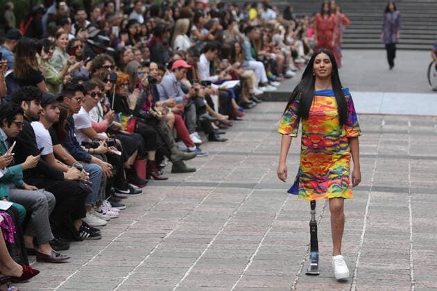 Entertainment Themen der Woche KW14 Entertainment Bilder des Tages A model presents creations by Mexican designer Adriana Macias during the Mexico s Fashion Week, in Mexico City, Mexico, 05 April 2019. EFE Sashenka Gutierrez Mexico Fashion Week !ACHTUNG: NUR REDAKTIONELLE NUTZUNG!  Copyright: xSashenkaxGutierrezx AME6803 20190405-636900975540327601