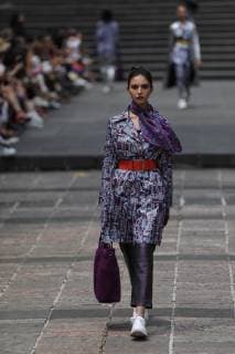 Models present creations by Mexican brand Pineda Covalin during the Mexico s Fashion Week, in Mexico City, Mexico, 05 April 2019. EFE Sashenka Gutierrez Mexico Fashion Week !ACHTUNG: NUR REDAKTIONELLE NUTZUNG!  Copyright: xSashenkaxGutierrezx AME6821 20190405-636900985605363005