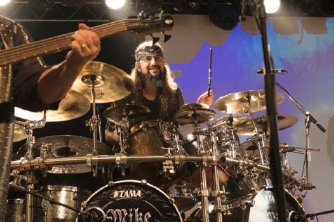 The US American progressive guitarist and singer Neal Morse with his The Neal Morse Ban on The Great Adventure Tour in Hall D of Leipziger Werk 2 The band includes Morse, former Dream Theater drummer Mike Portnoy, bassist Randy George, guitarist Eric Gillette and Bill Hubauer.
