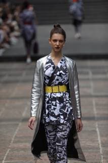 Models present creations by Mexican brand Pineda Covalin during the Mexico s Fashion Week, in Mexico City, Mexico, 05 April 2019. EFE Sashenka Gutierrez Mexico Fashion Week !ACHTUNG: NUR REDAKTIONELLE NUTZUNG!  Copyright: xSashenkaxGutierrezx AME6810 20190405-636900986318925018