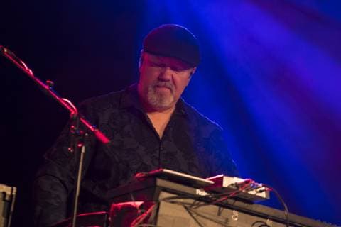 The US American progressive guitarist and singer Neal Morse with his The Neal Morse Ban on The Great Adventure Tour in Hall D of Leipziger Werk 2 The band includes Morse, former Dream Theater drummer Mike Portnoy, bassist Randy George, guitarist Eric Gillette and Bill Hubauer.