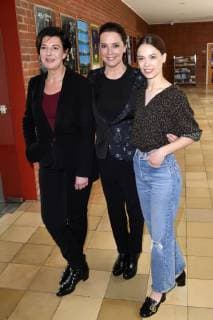 Lisa Blumenberg Desiree Nosbusch and Paula Beer at the reception of the 55th Grimme Award 2019 at the Grimme Institute Marl 05 04 2019 Foto:xF.xKernx xFuturexImage