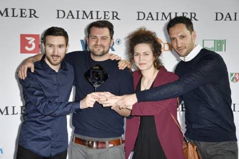 Raphael Selter Schlecky Silberstein Christina Schlag and David Steinberger at the pre-reception of the 55th Grimme Award 2019 at the Grimme Institute Marl 05 04 2019 Foto:xF.xKernx xFuturexImage