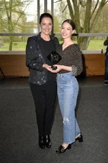 Desiree Nosbusch and Paula Beer at the reception of the 55th Grimme Award 2019 at the Grimme Institute Marl 05 04 2019 Foto:xF.xKernx xFuturexImage