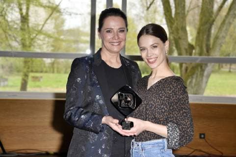 Desiree Nosbusch and Paula Beer at the reception of the 55th Grimme Award 2019 at the Grimme Institute Marl 05 04 2019 Foto:xF.xKernx xFuturexImage