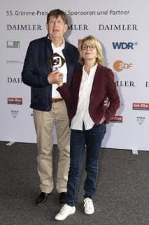 Award 55 Grimme Prize 2019 at the Grimme Institute in Marl 55th Grimme Award 2019 Jörg Gudzuhn with Gisela Schneeberger Award 55 Grimme Prize 2019 at the Grimme Institute in Marl 55th Grimme Award 2019 Marl Nordrhein Westphalen Germany Grimme Institute