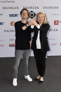 Presentation 55 Grimme Prize 2019 at the Grimme Institute in Marl 55th Grimme Award 2019 Maren Kroymann with Sebastian Colley Presentation 55 Grimme Prize 2019 at the Grimme Institute in Marl 55th Grimme Award 2019 Marl Nordrhein Westphalen Germany Grimme Institute
