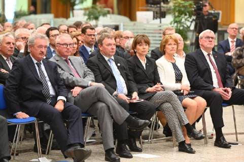 on 07 04 2019 in Cologne at the award ceremony of the Lew Kopolew Prize for Peace and Human Rights 2019 which was awarded this year to Captain Claus Peter Reisch and the Dresden Maritime Rescue Initiative Mission Lifeline e V