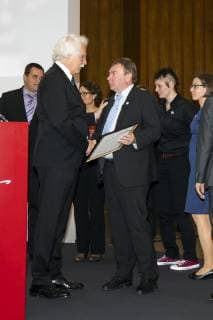 Award of the Lew Kopelew Prize Cologne Germany Date 07 04 2019 Captain Claus Peter Reisch Mission Life with Thomas Roth