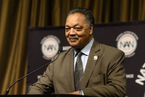 April 5, 2019 - New York, NY, U.S - Rev. JESSE JACKSON, Founder and President, Rainbow PUSH Coalition, at the National Action Network National (NAN) convention in New York City, NY on April 5, 2019 New York U.S. - ZUMAb161 20190405_zap_b161_140 Copyright: xMichaelxBrochsteinx