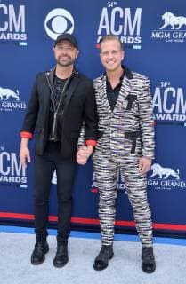 (L-R) Cody Alan and Trea Smith attend the 54th annual Academy of Country Music Awards held at the MGM Grand Garden Arena in Las Vegas, Nevada on April 7, 2019. The show will broadcast live on CBS.  LAP20190407014 JIMxRUYMEN