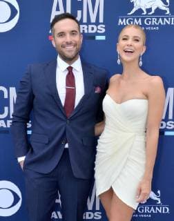 (L-R) Tyler Rich and Sabina Gadecki attend the 54th annual Academy of Country Music Awards held at the MGM Grand Garden Arena in Las Vegas, Nevada on April 7, 2019. The show will broadcast live on CBS.  LAP20190407117 JIMxRUYMEN