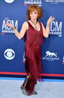 Reba McEntire attends the 54th annual Academy of Country Music Awards held at the MGM Grand Garden Arena in Las Vegas, Nevada on April 7, 2019. The show will broadcast live on CBS.  LAP20190407189 JIMxRUYMEN