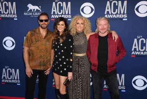 April 7, 2019 - Las Vegas, NV, USA - LAS VEGAS, NEVADA - APRIL 07: Little Big Town, Karen Fairchild, Kimberly Schlapman, Phillip Sweet, and Jimi Westbrook attends the 54th Academy Of Country Music Awards at MGM Grand Hotel & Casino on April 07, 2019 in Las Vegas, Nevada. Photo: imageSPACE Las Vegas USA - ZUMAs181 20190407_zea_s181_063 Copyright: xImagespacex