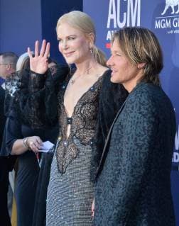 Nicole Kidman and Keith Urban attend the 54th annual Academy of Country Music Awards held at the MGM Grand Garden Arena in Las Vegas, Nevada on April 7, 2019. The show will broadcast live on CBS.  LAP20190407271 JIMxRUYMEN