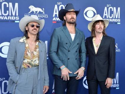 (L-R) Mark Wystrach, Cameron Duddy and Jess Carson of Midland attend the 54th annual Academy of Country Music Awards held at the MGM Grand Garden Arena in Las Vegas, Nevada on April 7, 2019. The show will broadcast live on CBS.  LAP20190407449 JIMxRUYMEN