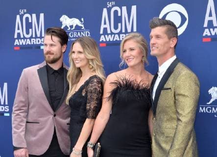 Brad Rempel (L) and Curtis Rempel (R) of High Valley, and guests attend the 54th annual Academy of Country Music Awards held at the MGM Grand Garden Arena in Las Vegas, Nevada on April 7, 2019. The show will broadcast live on CBS.  LAP20190407488 JIMxRUYMEN