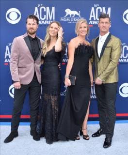 Brad Rempel (L) and Curtis Rempel (R) of High Valley, and guests attend the 54th annual Academy of Country Music Awards held at the MGM Grand Garden Arena in Las Vegas, Nevada on April 7, 2019. The show will broadcast live on CBS.  LAP20190407490 JIMxRUYMEN