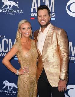 LAS VEGAS, NEVADA - APRIL 07: Caroline Boyer, Luke Bryan attend the 54th Academy Of Country Music Awards at MGM Grand Hotel & Casino on April 07, 2019 in Las Vegas, Nevada. Photo: imageSPACE MediaPunch Copyright: ximageSPACEx