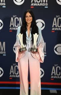 April 7, 2019 - Las Vegas, NV, USA - LAS VEGAS, NEVADA - APRIL 07: : Female Artist of the Year winner Kacey Musgraves poses in the press room during the 54th Academy Of Country Music Awards at MGM Grand Hotel & Casino on April 07, 2019 in Las Vegas, Nevada. Photo: imageSPACE Las Vegas USA - ZUMAs181 20190407_zea_s181_446 Copyright: xImagespacex