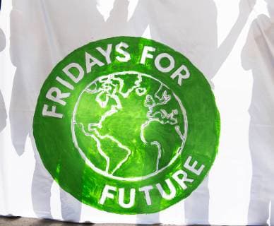 Pupils of the Fridays for Future movement presented their demands on politics at a press conference at the Berlin Museum of Natural History on Monday 08 04 19 Pupils and students Copyright: epd-bild ChristianxDitsch EDITORIAL USE ONLY