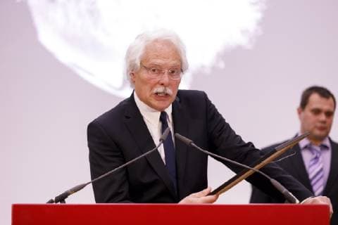 Thomas Roth at the presentation of the Lew Kopelew Prize for Peace and Human Rights 2019 which was awarded this year to Captain Claus Peter Reisch and the Dresden Sea Rescue Initiative Mission Life e V at the headquarters of the Kreissparkasse Köln am Neumarkt Cologne 07 04 2019 Foto:xC.xHardtx xFuturexImage