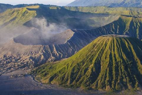 Indonesia, Java, Bromo Tengger Semeru National Park, Mount Bromo volcanic crater at sunrise  RUNF00695