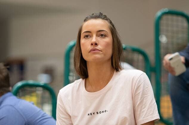 09 04 2019 xfux Basketball BBL Frankfurt Skyliners Training and Press Conference Bachelor Andrej Mangold azspor wisspor emspor emonline v l Jennifer Lange Freundin von Andrej Mangold Frankfurt