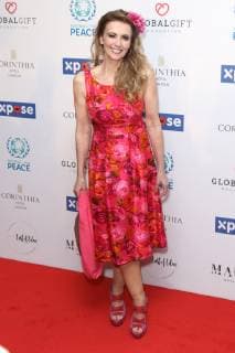 British actress Emma Samms attends the Global Gift Initiative Dinner at the Corinthia Hotel in London. APRIL 8th 2019  MESx191153