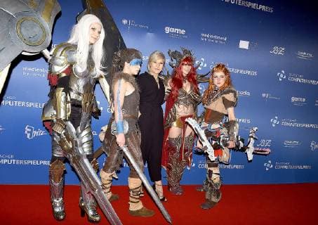 09 04 2019 xlakx Entertainment eSports Award of the German Computer Game Prize 2019 emspor v l Ina Müller Host of the German Computer Game Prize 2019 at the Admiralspalast Berlin Berlin