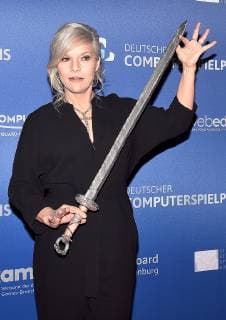 09 04 2019 xlakx Entertainment eSports Award of the German Computer Game Prize 2019 emspor v l Ina Müller Host of the German Computer Game Prize 2019 at the Admiralspalast Berlin Berlin