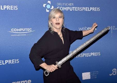 09 04 2019 xlakx Entertainment eSports Award of the German Computer Game Prize 2019 emspor v l Ina Müller Host of the German Computer Game Prize 2019 at the Admiralspalast Berlin Berlin