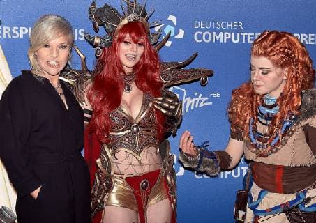 09 04 2019 xlakx Entertainment eSports Award of the German Computer Game Prize 2019 emspor v l Ina Müller Host of the German Computer Game Prize 2019 at the Admiralspalast Berlin Berlin