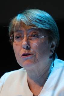 UN High Commissioner for Human Rights Michelle Bachelet takes part in a press conference on her visit in Mexico City, Mexico, 09 April 2019. UN High Commissioner for Human Rights Michelle Bachelet delivers press conference after visit in Mexico !ACHTUNG: NUR REDAKTIONELLE NUTZUNG!  Copyright: xSashenkaxGutierrezx AME8254 20190409-636904436884380281