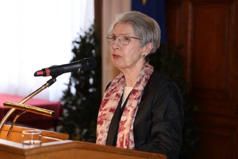 Golden Medal of Honor to Barbara Frischmuth Vienna City Hall 09 04 2019 Barbara FRISCHMUTH