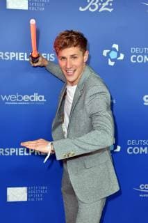 Lukas Sauer at the German Computer Game Award 2019 at the Admiralspalast in Berlin on 09 04 2019