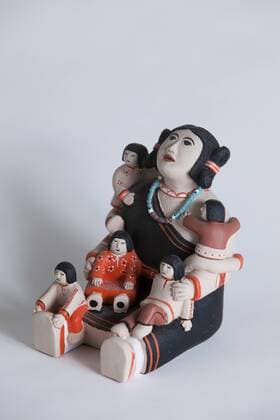 Native American storyteller doll made from clay  Copyright: xAngelxWynnx US03 AWY0197