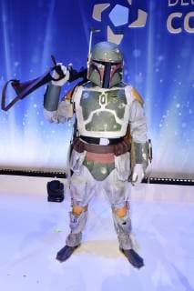 Boba Fett Cosplayer at the presentation of the German Computer Game Award 2019 in the Admiralspalast Berlin 09 04 2019 Foto:xF.xKernx xFuturexImage