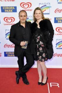 Erdogan Atalay with his wife Katja Ohneck at the presentation of the 22 Radio Rainbow Award 2019 in the Europa Park Arena Rust 12 04 2019 Foto:xF.xKernx xFuturexImage