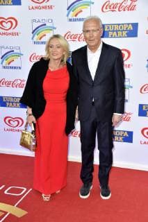 Franz Beckenbauer with wife Heidi Burmester at the award ceremony of the 22 Radio Rainbow Award 2019 in the Europa Park Arena Rust 12 04 2019 Foto:xF.xKernx xFuturexImage