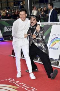 Nico Santos and Albert de Paris alias Charlie Chaplin at the presentation of the 22 Radio Rainbow Award 2019 in the Europa Park Arena Rust 12 04 2019 Foto:xF.xKernx xFuturexImage