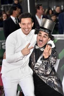 Nico Santos and Albert de Paris alias Charlie Chaplin at the presentation of the 22 Radio Rainbow Award 2019 in the Europa Park Arena Rust 12 04 2019 Foto:xF.xKernx xFuturexImage