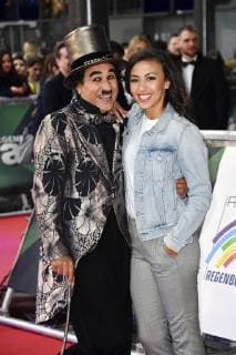 Namika with Albert de Paris alias Charlie Chaplin at the presentation of the 22 Radio Rainbow Award 2019 in the Europa Park Arena Rust 12 04 2019 Foto:xF.xKernx xFuturexImage