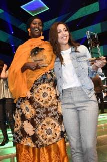 Fatuma Musa Afrah and Namika at the Aftershow Party of the 22 Radio Rainbow Award 2019 in the Europa Park Arena Rust 12 04 2019 Foto:xF.xKernx xFuturexImage