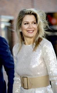 15-04-2019 Amersfoort Queen Maxima arrive for the 6th Koningsdagconcert ( Kingsdayconcert) at the Theater Flint in Amersfoort.  Copyright: xPPEx