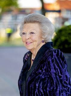 15-04-2019 Amersfoort Princess Beatrix arrive for the 6th Koningsdagconcert ( Kingsdayconcert) at the Theater Flint in Amersfoort.  Copyright: xPPEx