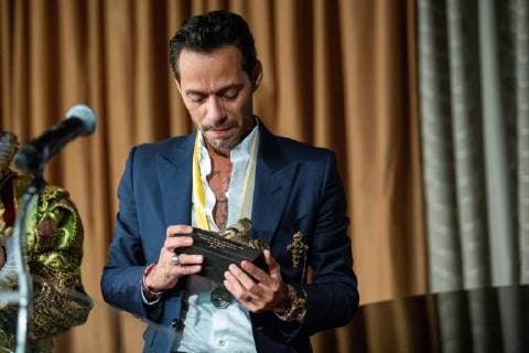 Singer Marc Anthony receives the Order of the Golden Sphinx Award, handed by the Harvard University s Hasty Pudding Institute of 1770, in Manhattan, New York, USA, 15 April 2019. Marc Anthony receives the Order of the Golden Sphinx award !ACHTUNG: NUR REDAKTIONELLE NUTZUNG!  Copyright: xEduardoxMunozxAlvarezx AME1209 20190416-636909823858144736
